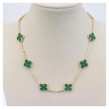 VAN CLEEF & ARPELS 10-MOTIF ALHAMBRA NECKLACE