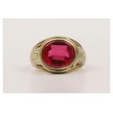 GENTS 14K RUBY RING