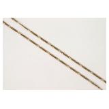 ITALIAN 18K FIGARO CHAIN NECKLACE
