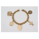 18K FRENCH CHARM BRACELET BY CAPLAIN PARIS