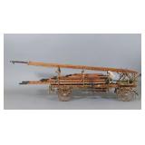 ANTIQUE SCALE MODEL OF HOOK & LADDER FIRE WAGON
