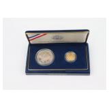 1987 US CONSTITUTION TWO-COIN PROOF SET