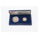 1987 US CONSTITUTION TWO-COIN PROOF SET