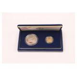 1987 US CONSTITUTION TWO-COIN PROOF SET