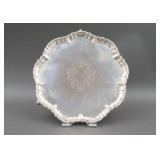 WILLIAM HUTTON & SONS STERLING FOOTED SALVER