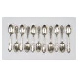 (18) ASSORTED STERLING TEASPOONS