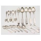 (19) PIECE COIN SILVER FLATWARE GROUP