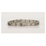 14K ART DECO FILIGREE BRACELET