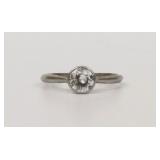 ANTIQUE PLATINUM & DIAMOND ENGAGEMENT RING