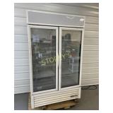True 2dr Glass Upright Freezer ~47 x 30 x 79