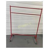 Red Rolling Clothing Rack ~5