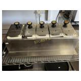 5 Unit Insulated Topping Station ~25 x 12 x 9