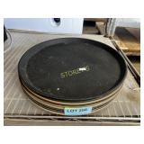 8 Asst Non Stick Serving Trays - 14"