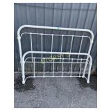 White Bed Footboard & Headboard - 5
