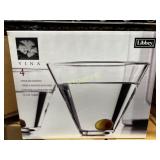 32 NEW Libbey Stemless Martini Glasses - 13.5oz