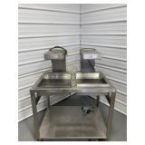 Marshall Dual Basket Heated French Fry Dump