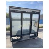 True 3dr Glass Upright Freezer - unknown Condition
