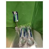 6 NEW Green Perf. Portion Scoops - 6oz