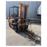 Toyota Orange Propane Forklifft