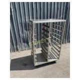 All S/S Dbl Sided Pan Rack on Wheels ~32x20x53