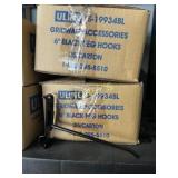 100 NEW Uline 6" Black Peg Hooks - S-19934BL