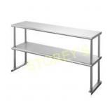 NEW Omcan 60 x 14 S/S Dbl Overhead Shelf