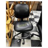 Armless Black Stool
