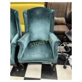 Green Cushioned Arm Chair