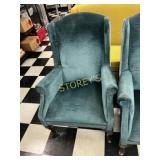 Green Cushioned Arm Chair
