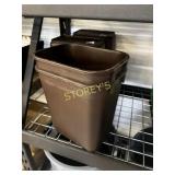 NEW Brown Trash Bin ~11 x 8 x 12