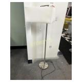 ~64" Chrome Pedestal Floor Lamp