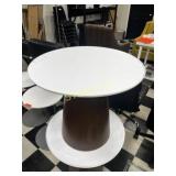 24" Round Light Side Table - 22" High