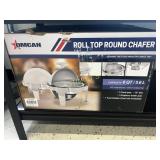 NEW Omcan 6qrt Round Chaffing Dish w/ Roll