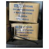 ~75 NEW Uline 6" Black Peg Hooks - S-19934BL