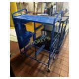 Blue Arts & Crafts Cart ~36 x 18 x 48