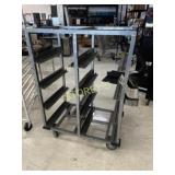 Alumin HD Welded Dbl Pan Rack on Wheels w/
