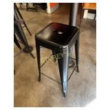 Black Stacking Metal Bar Stool - 30"