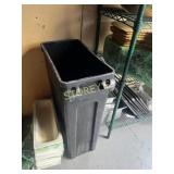 Rubbermaid 23 Gal Slim Black Trash Bin