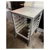 1/2 Size Welded S/S Tray Cart ~26 x 21 x 33