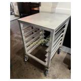 1/2 Size Welded S/S Tray Cart ~26 x 21 x 33