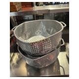 2 Alumin Colanders - Dented