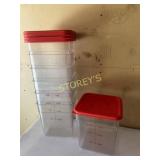 8qrt Food Ingredient Bin w/ Lid