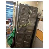 Global 6 Unit Bank of Staff Lockers ~12 x 12 x 78
