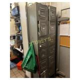 Global 6 Unit Bank of Staff Lockers ~12 x 12 x 78