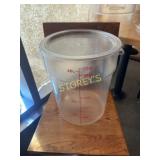 22qrt Round Food Bin w/ Lid