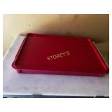 Red Full Size Dough Bin w/ Lid ~18 x 26 x 3