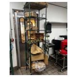 6 Tier Epoxy Coated Metro Rack on Wheels