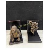 Pair of Bombay Monkey / Ape Book Ends Pair of Bombay Monkey / Ape Book Ends