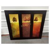 Framed Tree Picture ~33 x 30 Framed Tree Picture ~33 x 30