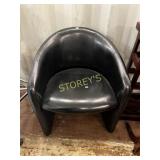 Faux Leather Black Arm Chair Faux Leather Black Arm Chair